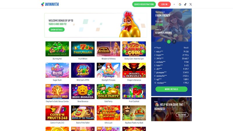 Un lancio che fa parlare: il nuovo winnita casino - panoramica